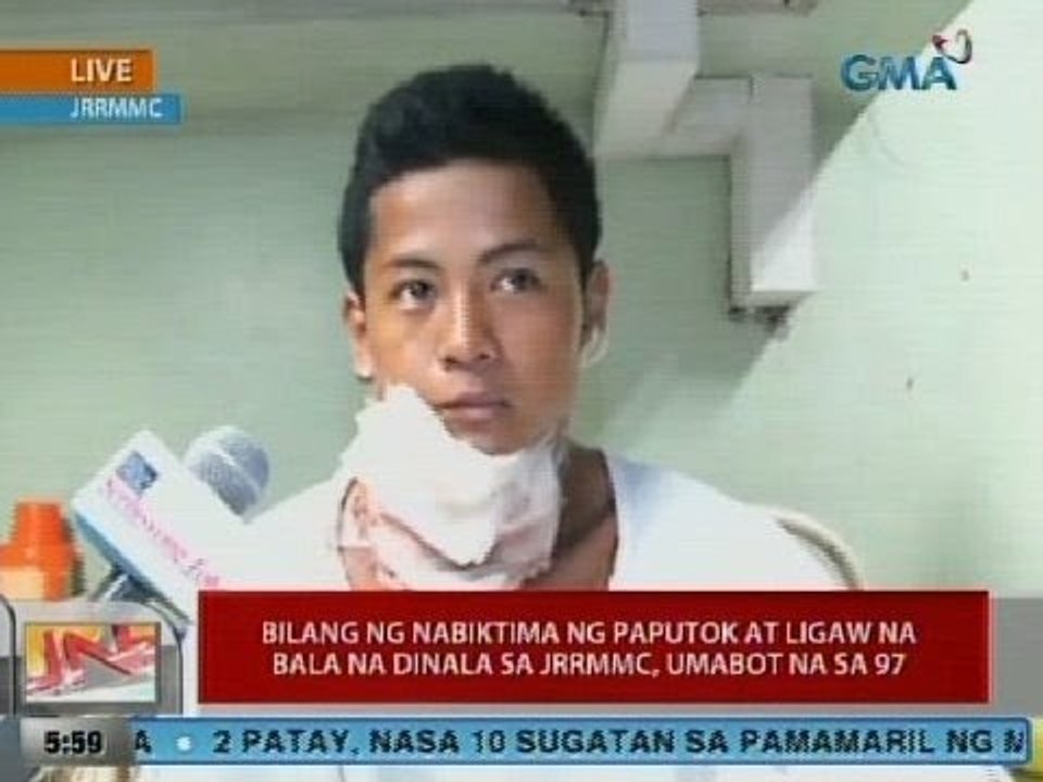 UB: Bilang ng nabiktima ng paputok at ligaw na bala na dinala sa JRRMMC, umabot na sa 97