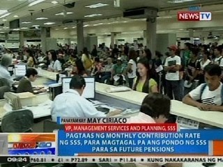 NTG: Pagtaas ng monthly contribution ng SSS, para magtagal pa ang pondo para sa future pensions