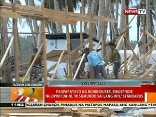 Pagpapatayo ng bunkhouses, sinuspinde ng DPWH dahil 'di sumunod sa ilang int'l standards
