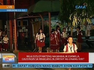 UB: Mga estudyanteng nagbabalik eskwela, gigisingin ng maagang blowout ng Unang Hirit