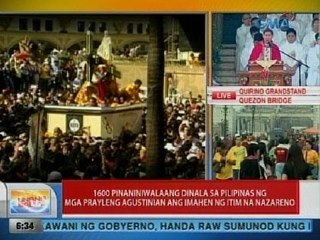 UB: Pista ng Itim na Nazareno, ipinagdiriwang ngayong araw