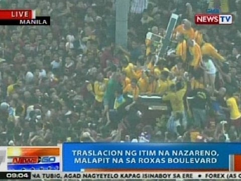 NTG: Traslacion ng Itim na Nazareno, malapit na sa Roxas Blvd.