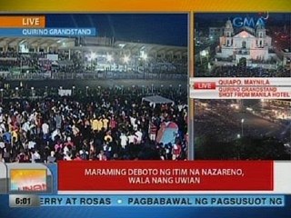 UB: Maraming deboto ng Itim na Nazareno, wala nang uwian