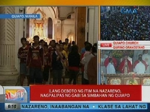 UB: Ilang deboto ng itim na Nazareno, nagpalipas ng gabi sa simbahan ng Quiapo