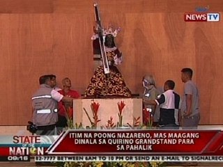 SONA: Poon ng itim na Nazareno, maagang dinala sa Quirino Grandstand para sa pahalik