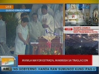 UB: Manila Mayor Joseph Estrada, makikiisa sa traslacion