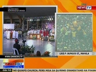 NTG: Misa bago ang traslacion, hindi natapos dahil nagkagulo ang mga deboto