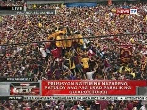 QRT: Prusisyon ng Itim na Nazareno, patuloy ang pag-usad pabalik ng Quiapo Church