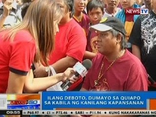 NTG: Ilang deboto, dumayo sa Quiapo sa kabila ng kanilang kapansanan