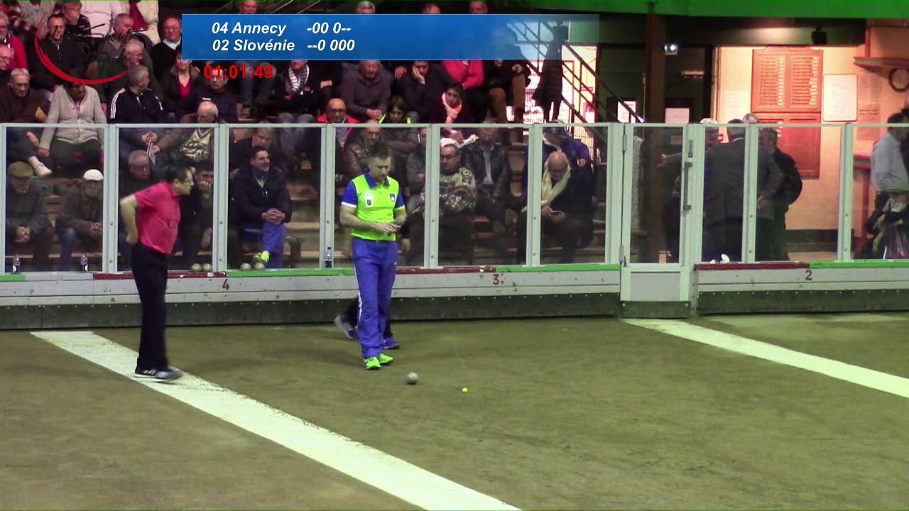 Finale Annecy contre Slovénie, 36ème Trophée Charles Béraudier, Sport Boules, Lyon 2017