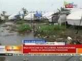 BT: Mga evacuee sa Tacloban, nangangamba dahil sa masamang panahon