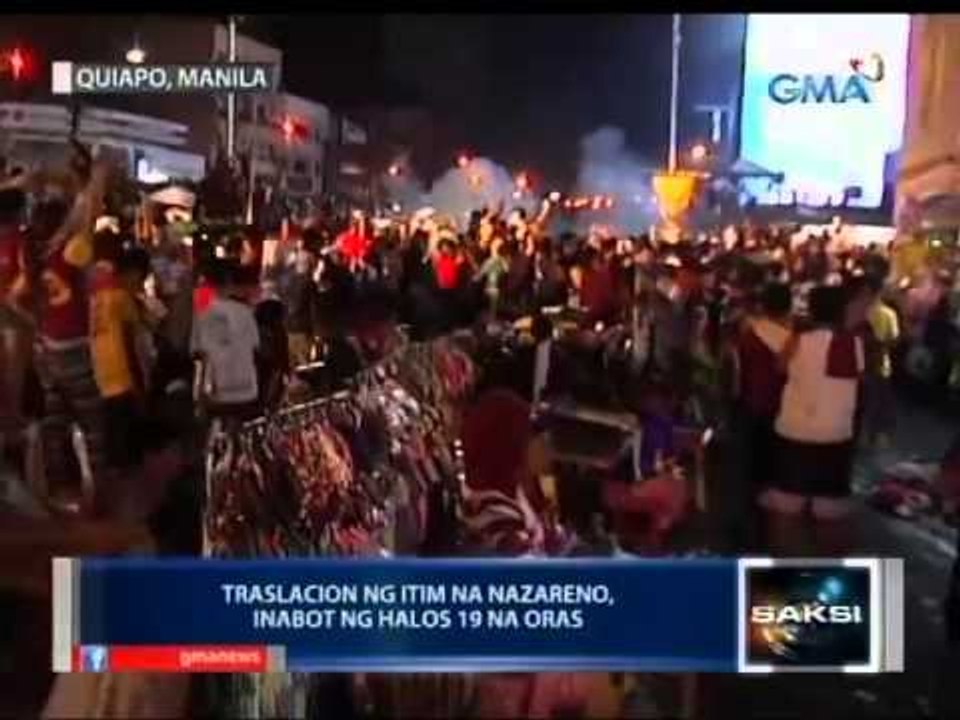Saksi: Traslacion ng Itim na Nazareno, inabot ng halos 19 na oras