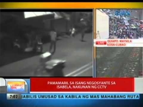 UB: Pamamaril sa isang negosyante sa Isabel,a nakunan ng CCTV