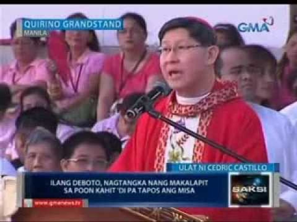 Saksi: Tensyon, dama na bago magsimula ang prusisyon