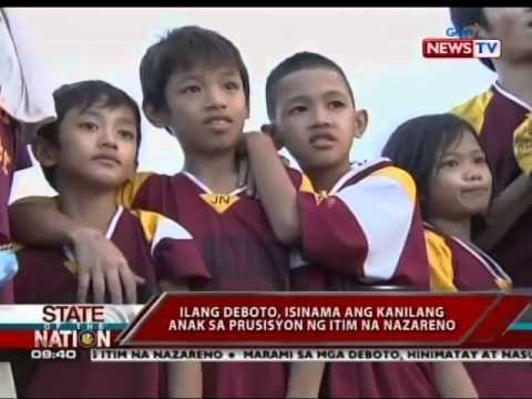 SONA: Ilang deboto, isinama ang kanilang anak sa prusisyon ng Itim na Nazareno