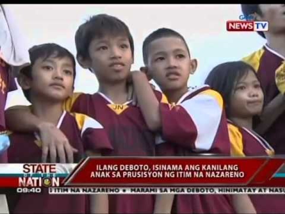 SONA: Ilang deboto, isinama ang kanilang anak sa prusisyon ng Itim na Nazareno