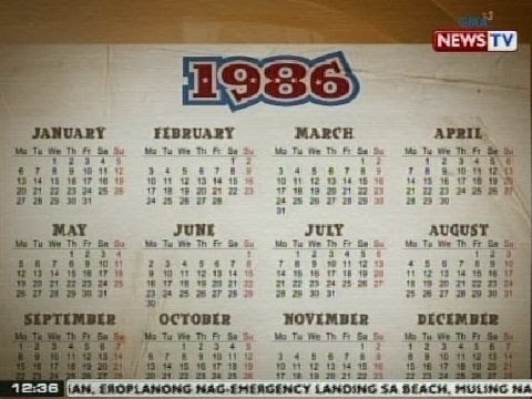 BT: Mga buwan at araw noong 1986, parehong-pareho ngayong 2014