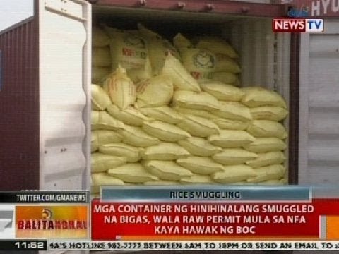 BT: Mga container ng hinihinalang smuggled na bigas, wala raw permit mula sa NFA