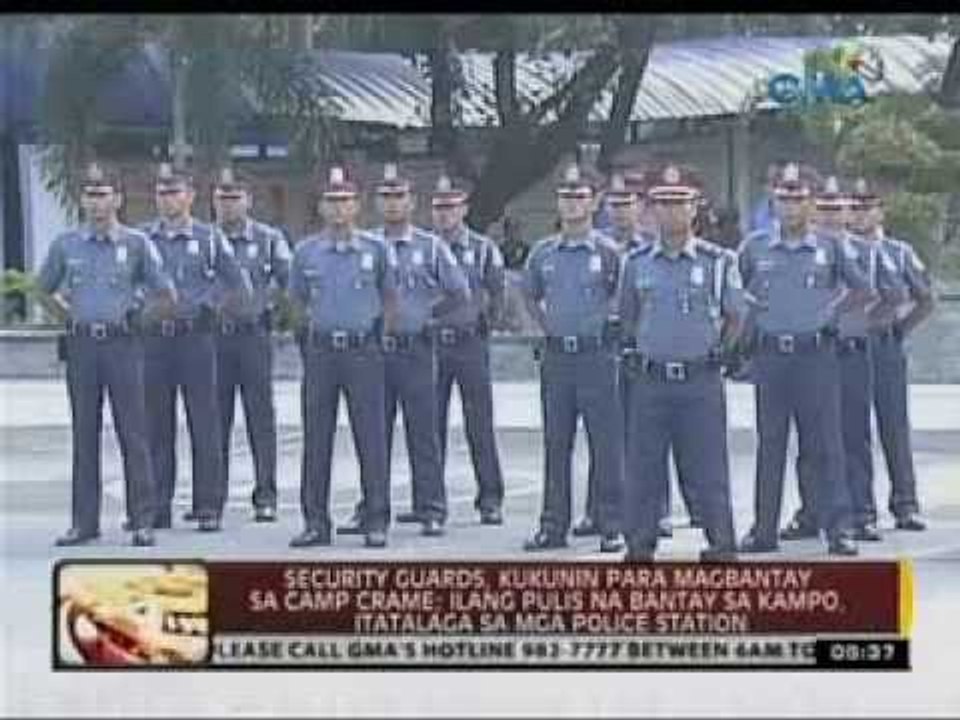 24 Oras: Security guards, kukunin para magbantay sa Camp Crame