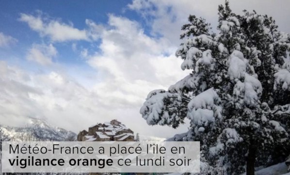 Vague de froid: la Corse sous la neige