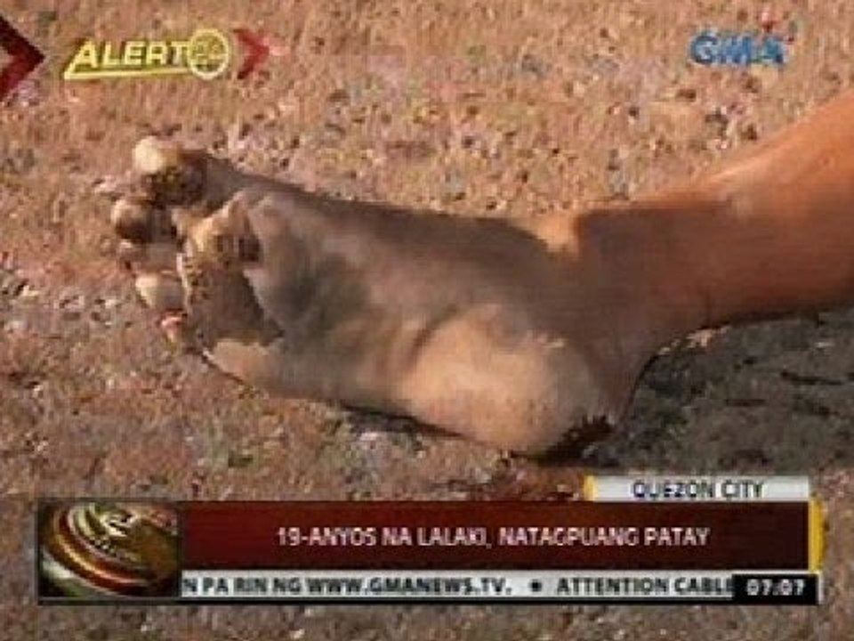 24 Oras: Labinsiyam na taong gulang na lalaki, natagpuang patay sa Q.C.