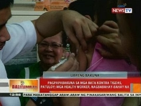 BT: Pagpapabakuna sa mga bata kontra tigdas, patuloy