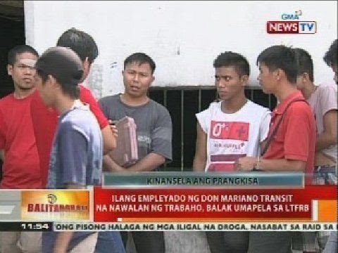 Ilang empleyado ng Don Mariano Transit na nawalan ng trabaho, balak umapela sa LTFRB