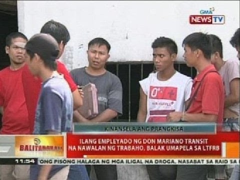 Ilang empleyado ng Don Mariano Transit na nawalan ng trabaho, balak umapela sa LTFRB