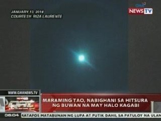 QRT: Maraming tao, nabighani sa hitsura ng buwan na may halo kagabi