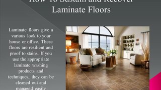 Setting Up Laminate Floors