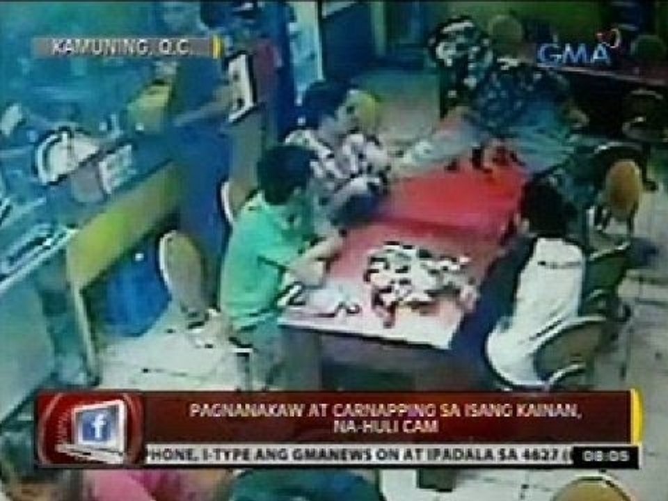 24Oras: Pagnanakaw at carnapping sa isang kainan, na-huli cam