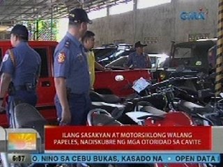 UB: Ilang sasakyan at motorsiklong walang papeles, nadiskubre ng mga otoridad sa Cavite