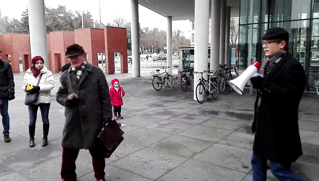 4.Mahnwache vor der Deutschen Nationalbibliothek, 14.1.2017