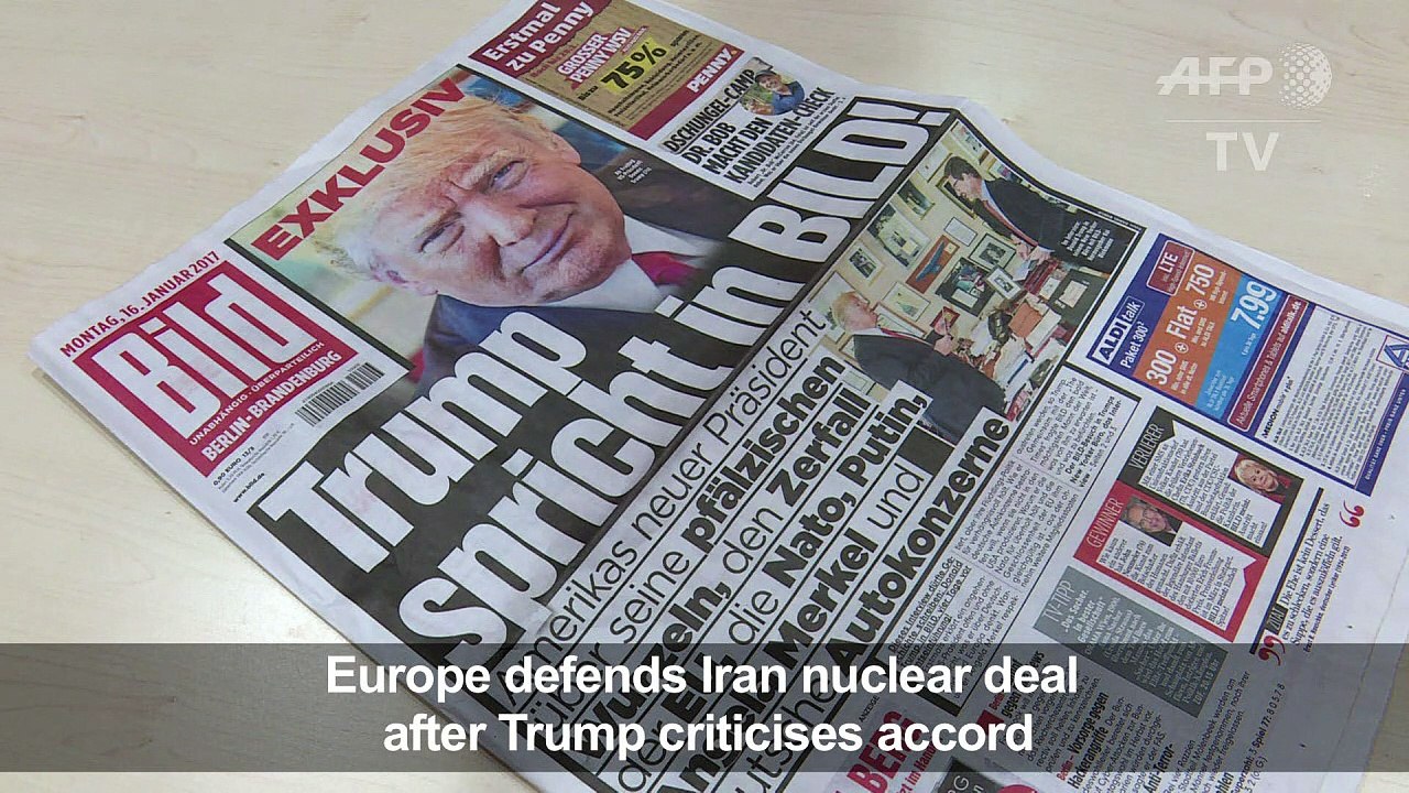 Europe defends Iran nuclear deal after Trump criticises accord
