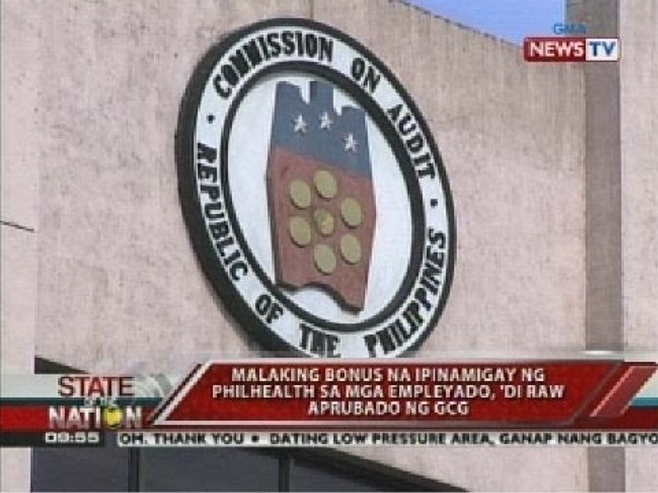 SONA: Malaking bonus na ipinamigay ng Philhealth sa mga empleyado, 'di raw aprubado ng GCG