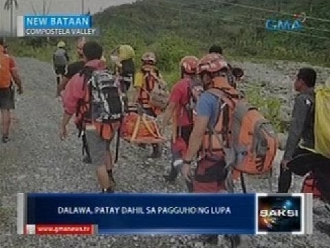 Saksi: Ilang lugar sa New Bataan, Compostela Valley, isolated dahil sa pagguho