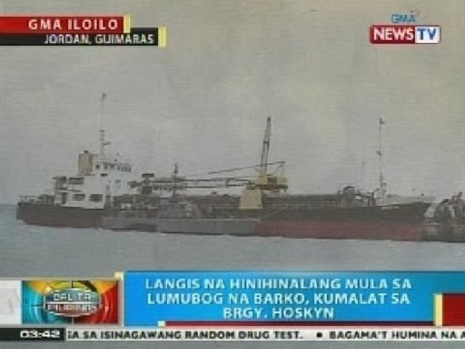 BP: Langis na hinihinalang mula sa lumubog na barko, kumakalat sa Jordan, Huimaras