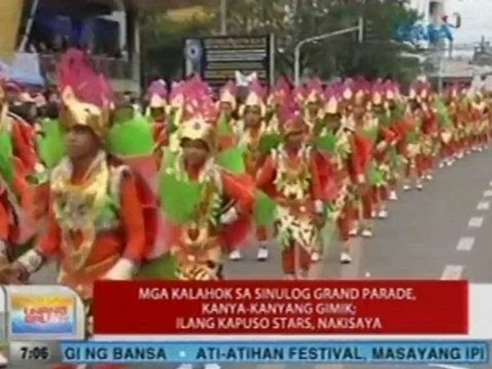 UB: Mga kahalok sa Sinulog Grand Parade, kanya-kanyang gimik