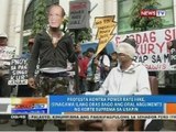 NTG: Protesta vs power rate hike, isinagawa ilang oras bago ang oral arguments sa SC