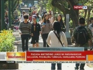 Pagasa: Matinding lamig na nararanasan sa Luzon, posibleng tumagal hanggang Pebrero