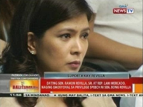 Ramon Revilla, Sr. at Rep. Lani Mercado, naging emosyonal sa privilege speech ni Sen. Bong Revilla