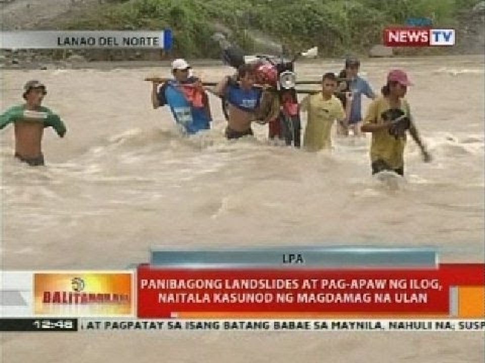 BT: Panibagong landslides at pag-apaw ng ilog, naitala kasunod ng magdamag na ulan