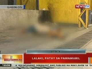 BT: Lalaki, patay sa pamamarail sa QC