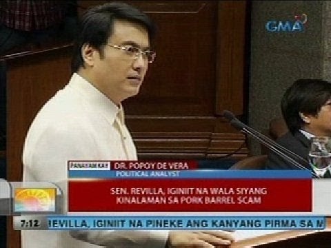 UB: Sen. Revilla, iginiit na wala siyang kinalaman sa pork barrel scam