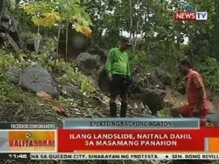 BT: Ilang landslide, naitala sa Lanao del Norte dahil sa masamang panahon