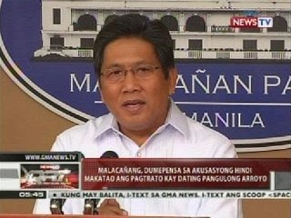 Malacañang, dumepensa sa akusasyong hindi makatao ang pagtrato kay dating pangulong Arroyo