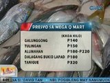 UB: Presyo ng ilang isda sa Mega Q Mart, nagmahal dahil sa epekto ng malamig na panahon