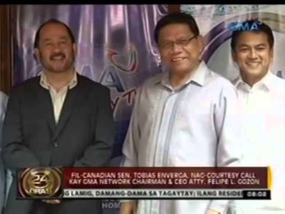 24 Oras: Fil-Canadian Sen. Tobias Enverga, binisita ang mga nasalanta ng bagyong Yolanda