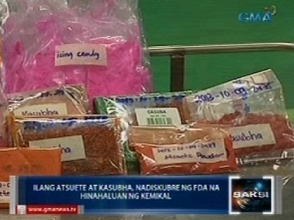 Saksi: Ilang atsuete at kasubha, nadiskubre ng FDA na hinahaluan ng kemikal