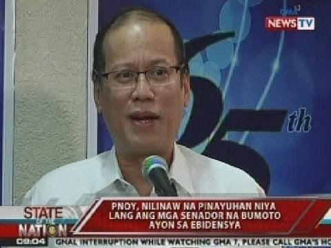 SONA: PNoy, inaming nakipagpulong kay Sen. Revilla at ilang pang senador